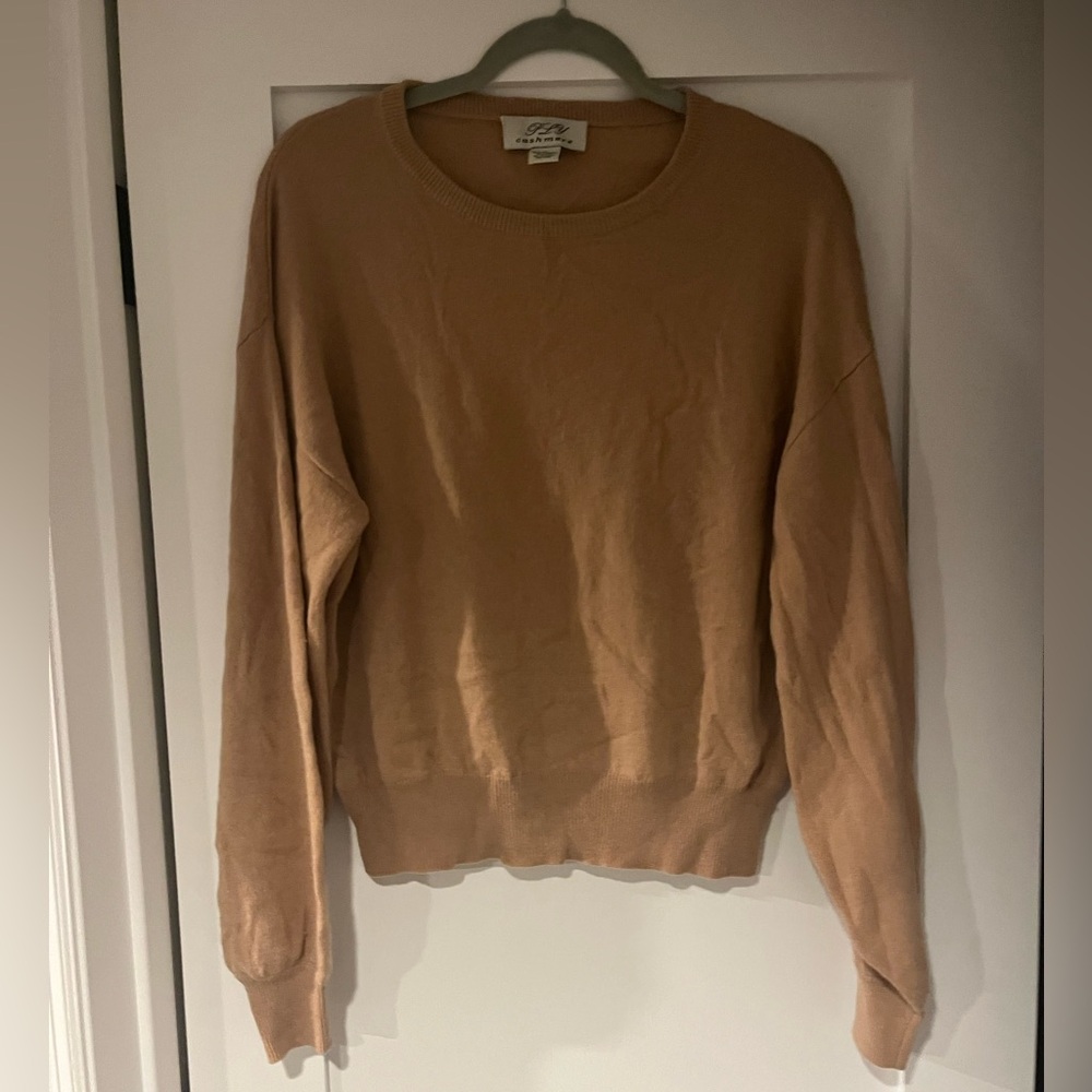 Tan cashmere sweater